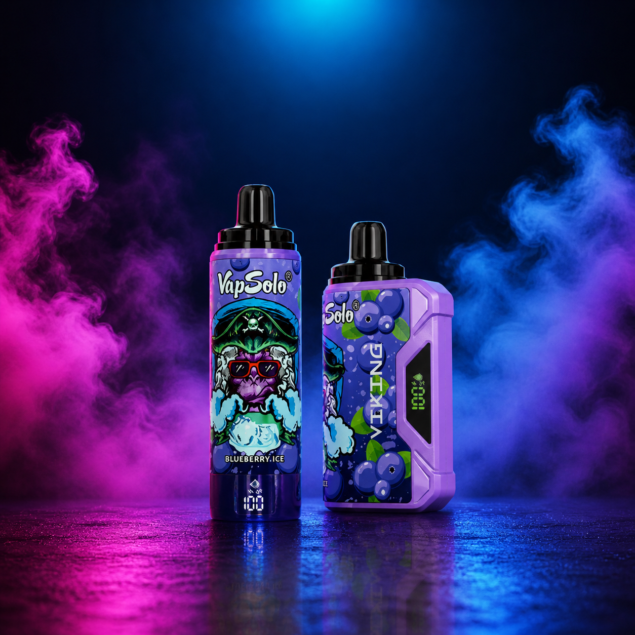 VapSolo Viking 12K blueberry ice - vape descartável para adultos com sabores de vape e Puffs em Portugal